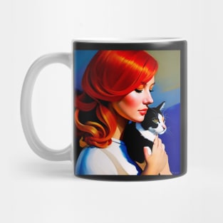 Calico Cat and her Human Mug